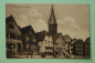 Preview: Postcard PC Ottweiler 1920s Restaurant Rose near the Town Hall Town architecture Saarland